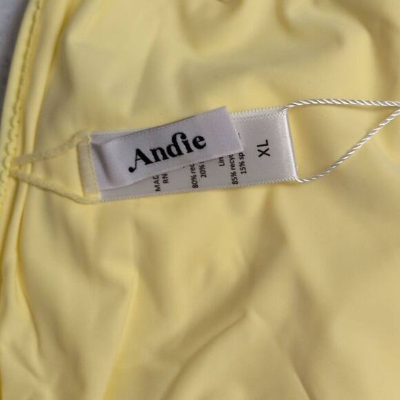 NWT Andie The String Bottom Zest Yellow Side Tie Bikini Swimwear XL - Picture 6 of 10